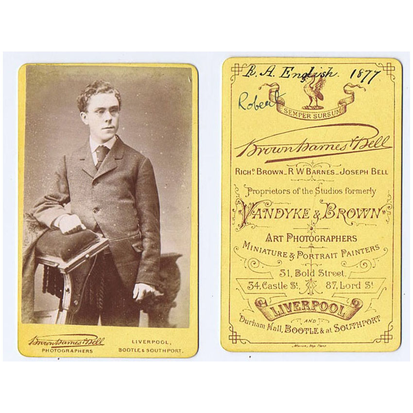carte de visite in english